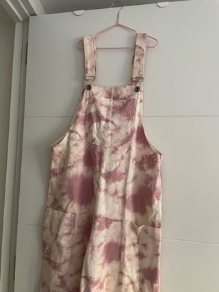 Mono tie-dye rosa y blanco