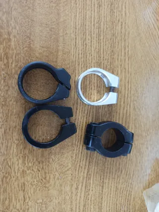 Abrazaderas sillín aluminio MTB (2 unidades)