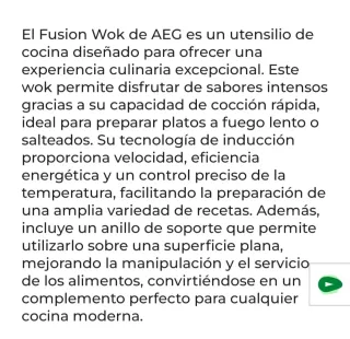 Fusion Wok AEG para placa de inducción