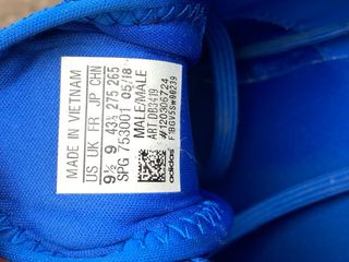 Zapatillas Fútbol Sala Adidas Azul Talla 43.5