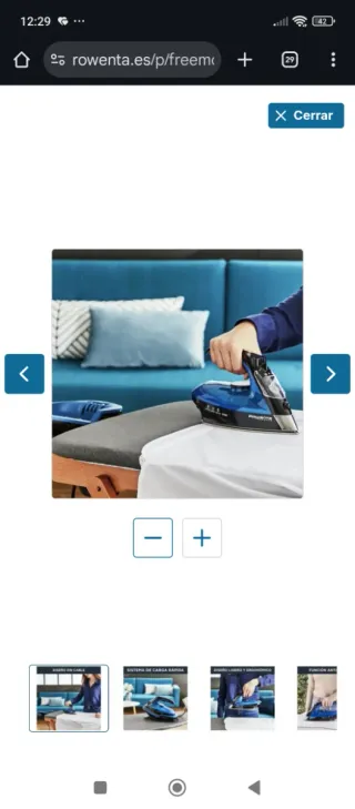 Plancha de vapor Rowenta Freemove DE5010D1