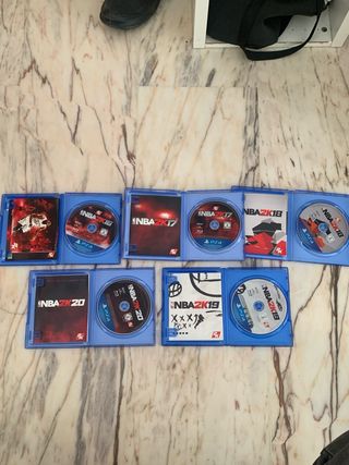 Lote 5 Juegos NBA PS4