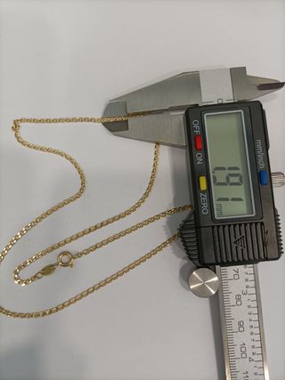 Cadena Oro 18k - Bilbao con barra- 4,50gr - 45cm