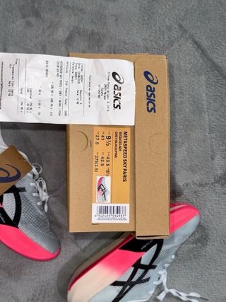 Zapatillas Asics Metaspeed Sky Paris Talla 43,5