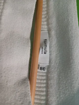 Jersey blanco de punto fino