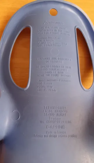 Asiento de bebé para bañera