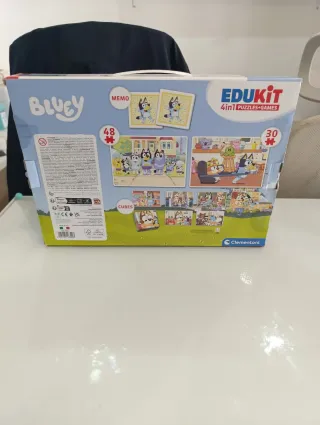 Clementoni Edukit Bluey 4 en 1 Puzzles y Juegos