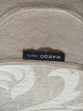 Jersey punto fino de Mango en beige