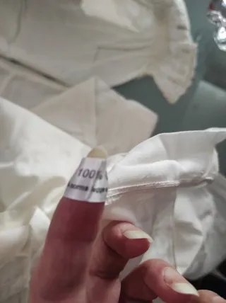 Camicia da notte vintage cotone pizzo