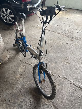 Bicicleta Plegable Azul