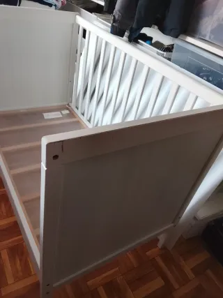 CUNA/CAMA, lateral abierto de 1 a 5 años. 60x120cm