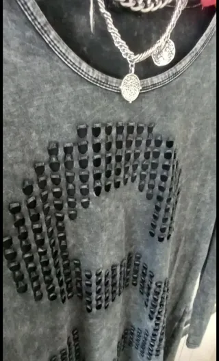 Abrigo paño cuadros gris