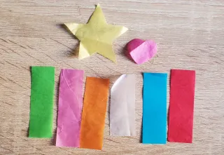 Orecchini a clip con confetti BTS, clip-on