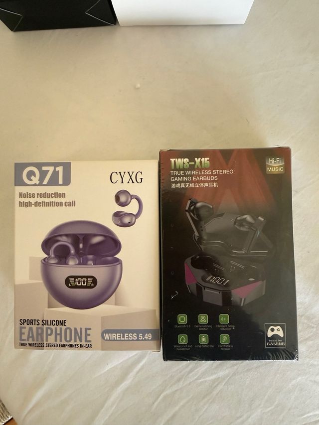 Pack 2 Auriculares Inalámbricos CYXG e TWS-X15