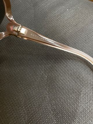 Gafas de sol Gucci GG oversize marrón degradadas.