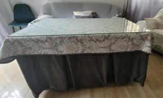 Mesa camilla completa con cristal