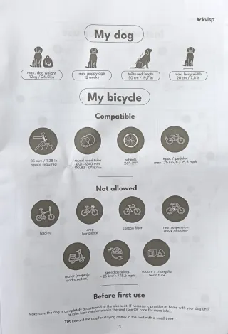 Silla Porta Perros Para Bicicleta