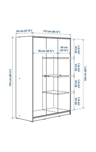 Armario 3 puertas blanco