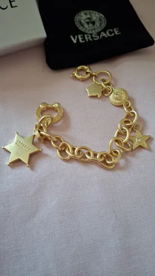 Bracciale Versace Dorato con Ciondolo