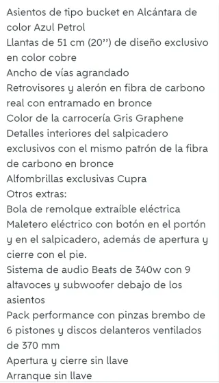 CUPRA ATECA  LIMITED EDITION 2020