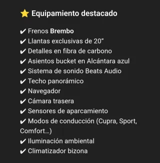 CUPRA ATECA  LIMITED EDITION 2020