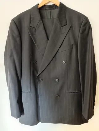 Traje completo Vintage Hugo Boss raya diplomática