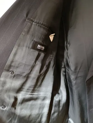 Traje completo Vintage Hugo Boss raya diplomática