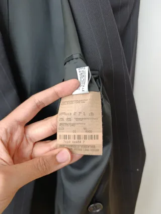 Traje completo Vintage Hugo Boss raya diplomática