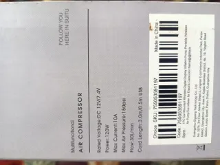 Inflador neumáticos de batería sin cables