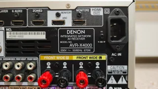 Receptor AVR gama alta Denon X4000 Plata