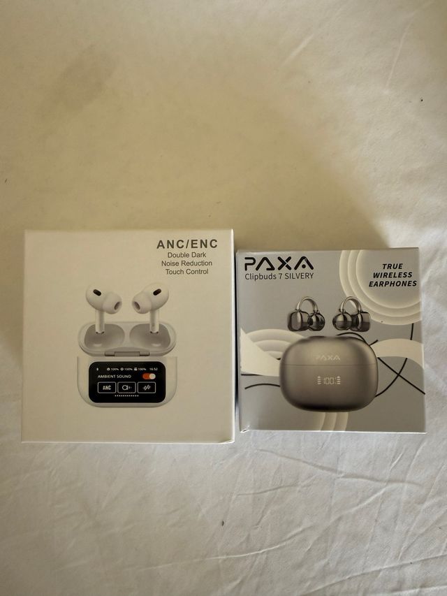 Pack 2 Auriculares PAXA Clipbuds 7 Silvery