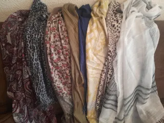 Lote 8 Fulares Estampados Varios