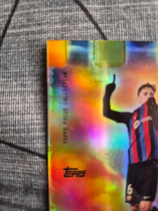 Cromo Gavi FC Barcelona 2023/2024 Topps focus