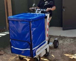 Patinete Eléctrico Repartidor Azul