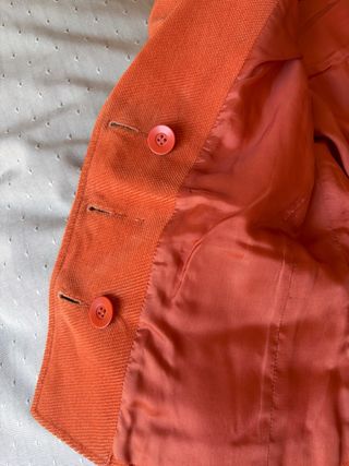 Giacca Mango Arancione Velluto Taglia M