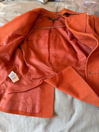 Giacca Mango Arancione Velluto Taglia M