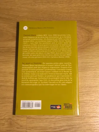 Libro "La Mort A Venècia"
