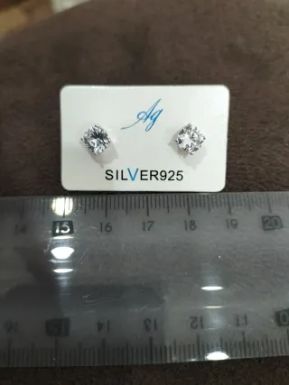 Pendientes Plata 925 Unisex Nuevos