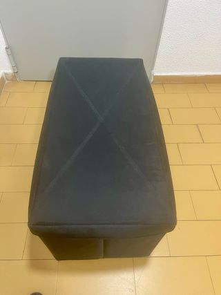 Baúl de tela negro