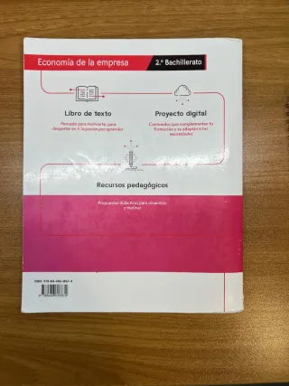 Economía de la empresa 2.º Bachillerato