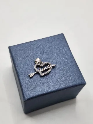 Colgante Corazón Plata Ley 925 Circonitas