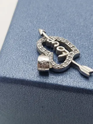 Colgante Corazón Plata Ley 925 Circonitas