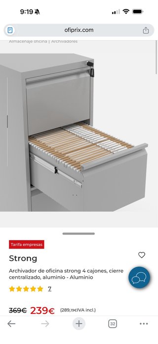 Mueble Archivador Metálico Bisley Gris