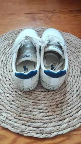 Zapatillas Polo Ralph Lauren Blancas y Azul Marino