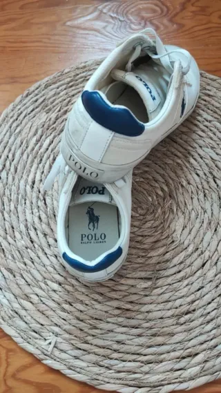 Zapatillas Polo Ralph Lauren Blancas y Azul Marino