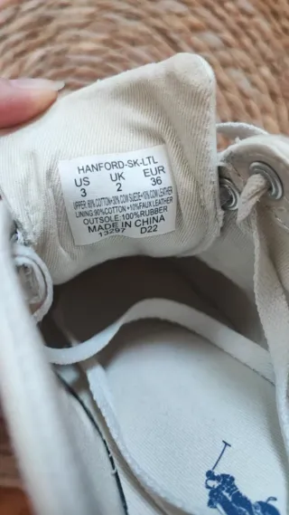 Zapatillas Polo Ralph Lauren Blancas y Azul Marino