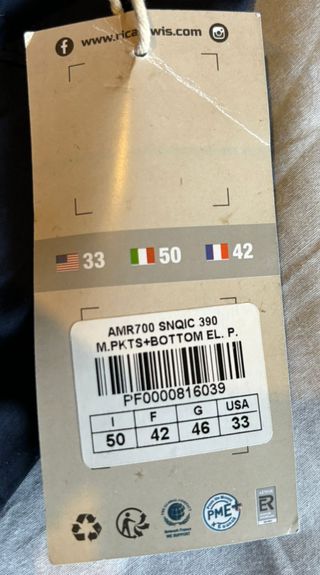 Pantaloni Uomo Rica Lewis Cotone Blu Taglia 50