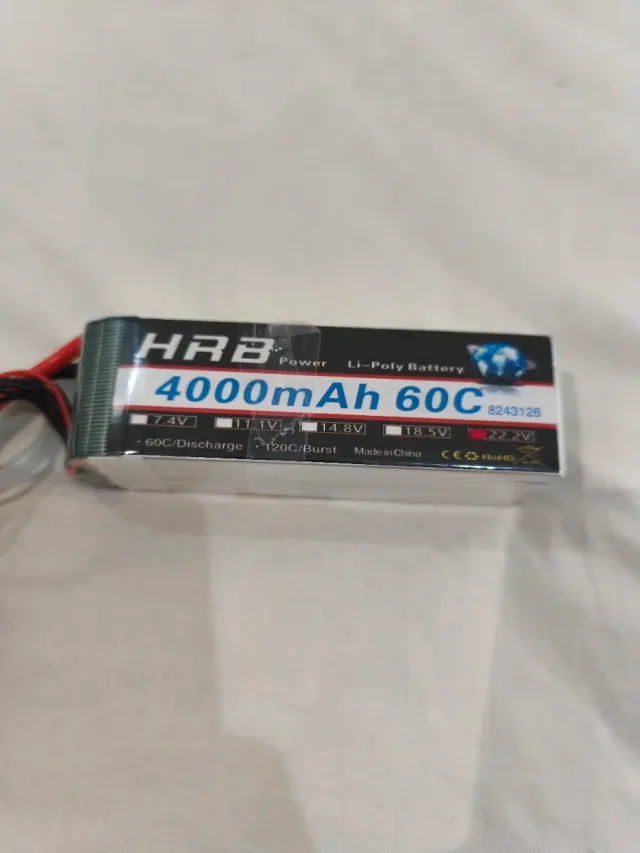 Batteria HRB Li-Poly 4000mAh 60C 22 Volt