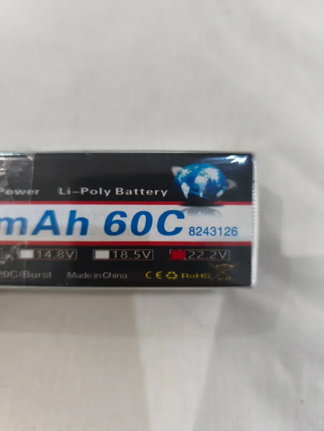 Batteria HRB Li-Poly 4000mAh 60C 22 Volt