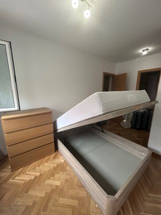 Colchón + Canapé + Cómoda Madera